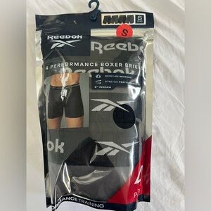 REEBOK VALUE 4 PACK MEN'S PERFORMANCE BOXER BRIEFS SIZE SMALL 28"-30" NIP